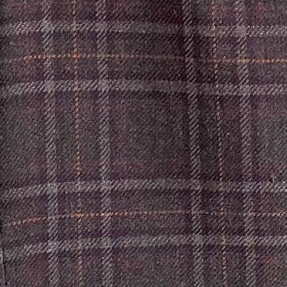 PAL ZILERI Wool Cashmere Checked Plaid Blazer Purple 40R - Picture 7 of 12